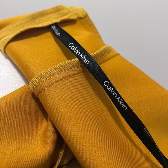 Yellow Mustard Formal Midi Dress - Picture 6 of 9